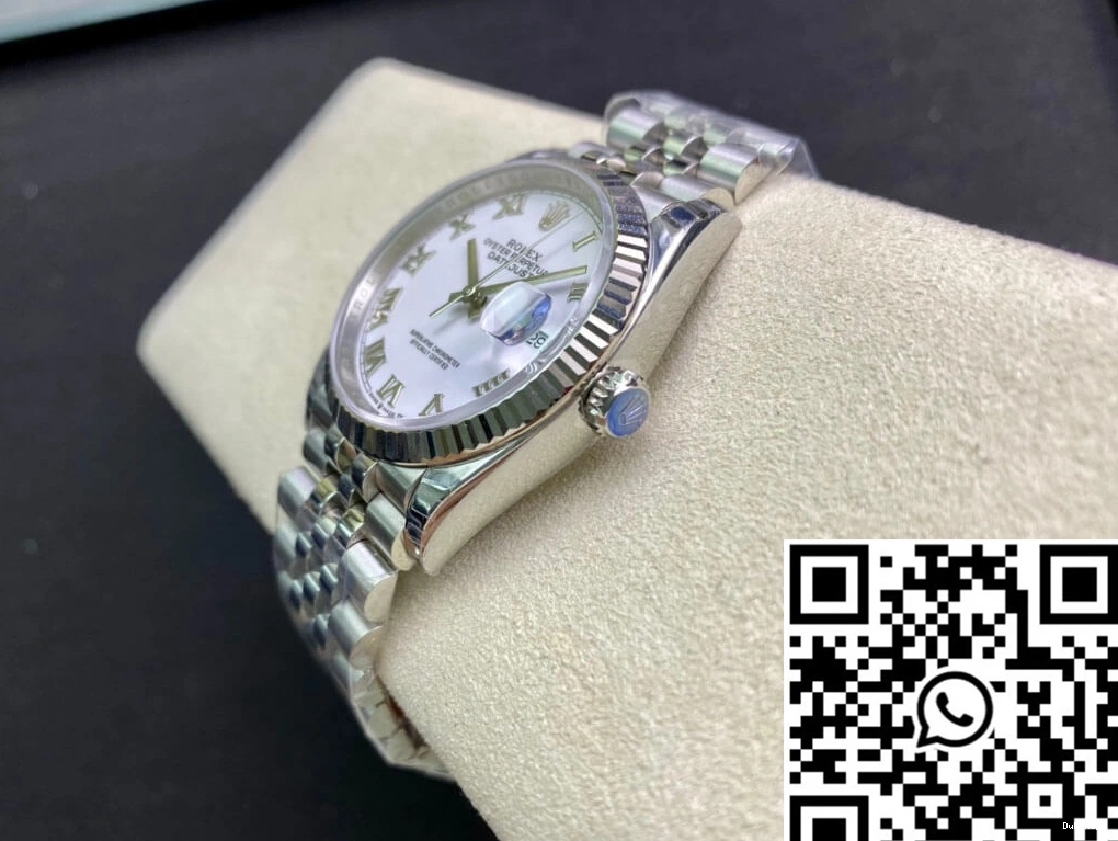 Datejust M126234-0025 EW Dial Rolex White Factory 0730